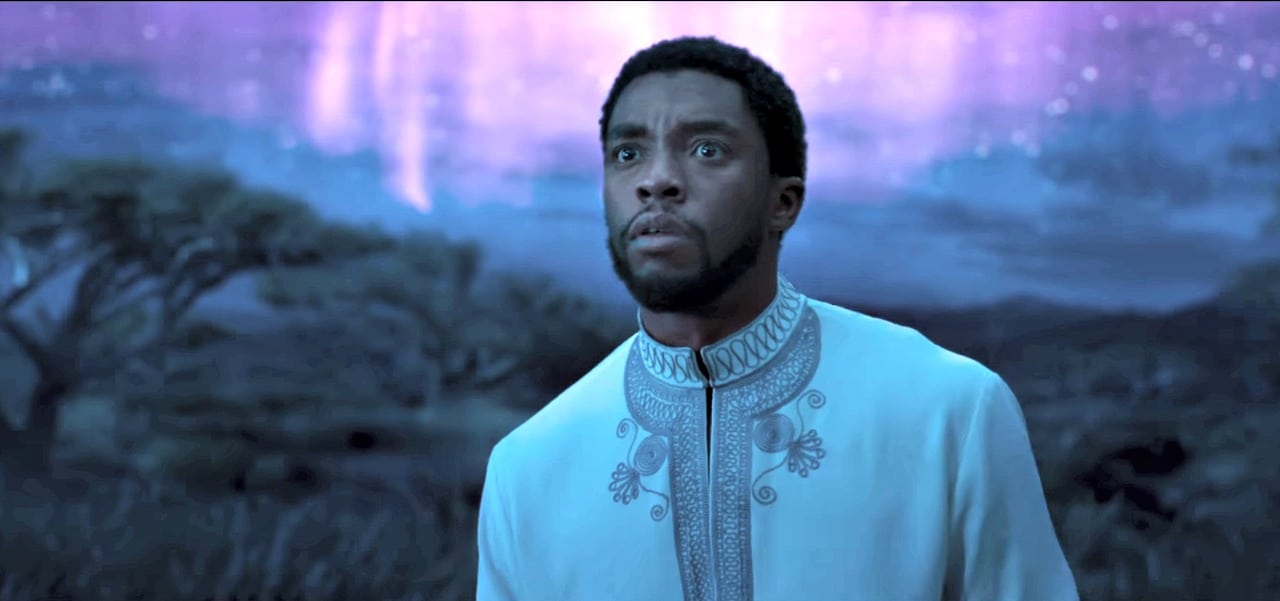 Chadwick Boseman as T’Challa, the Black Panther in a trailer for Black Panther.